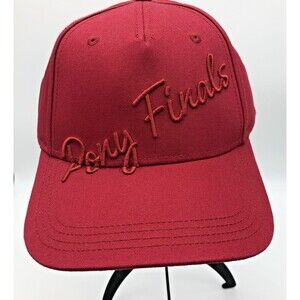 NEW US Equestrian USEF Pony Finals Ball Cap Hat Red Embroidered Strapback OSFM